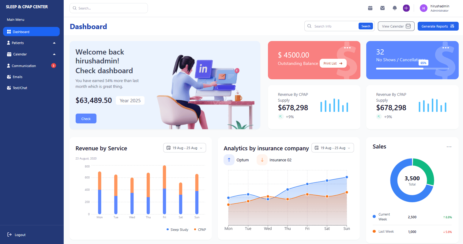 Healthcare Patient Management Platform — application screenshot